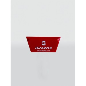 Tool 006 - Вигонка поліуретанова червона "BRAWIX" трапеція, розмір 5x13 см